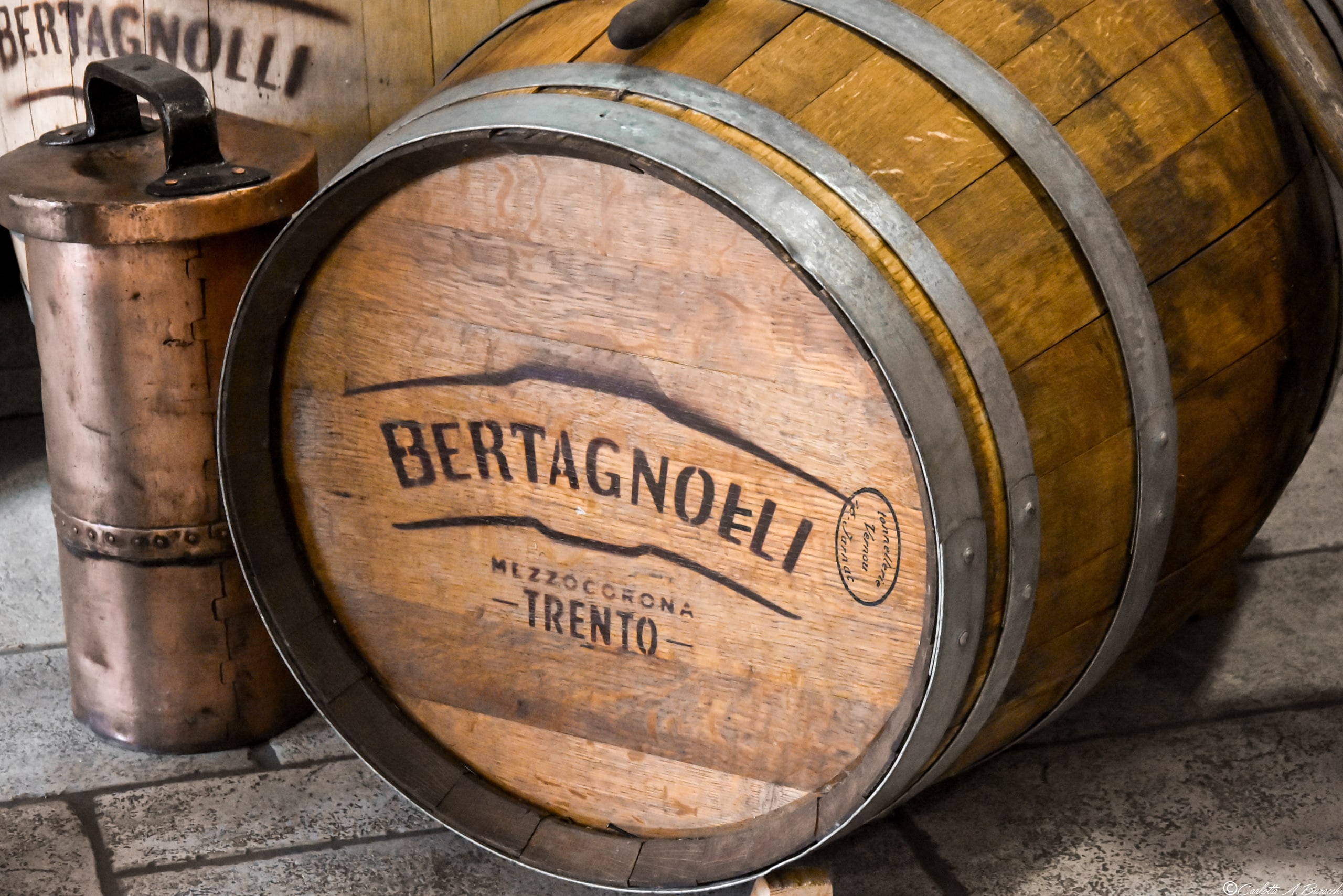 Barrique per l'invecchiamento della grappa, Distilleria Bertagnolli