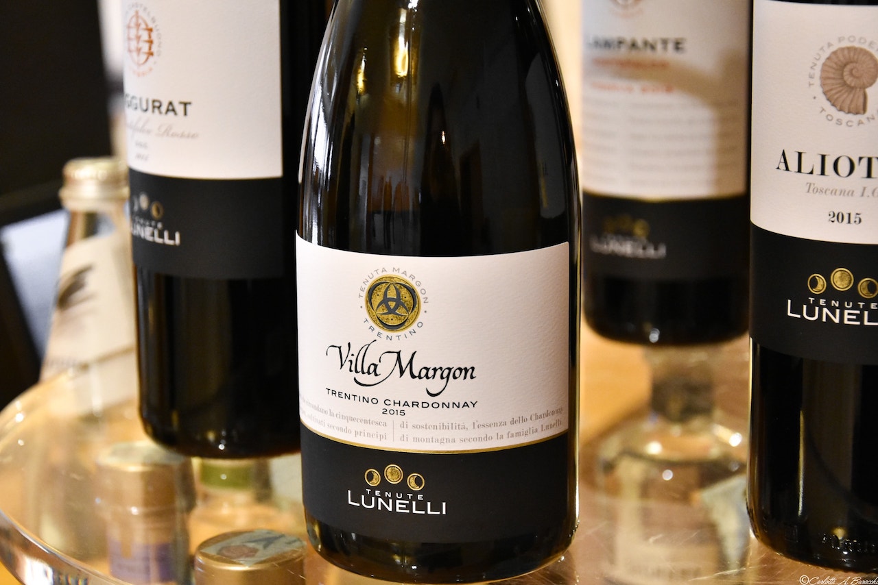 Alcuni vini del Gruppo Lunelli, proprietario delle Cantine Ferrari, Trento