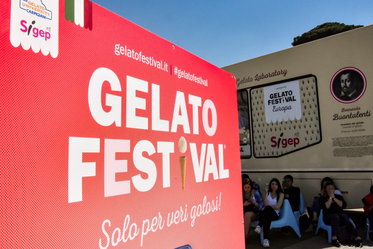 Un assaggio di gelato al Firenze Gelato Festival 2018