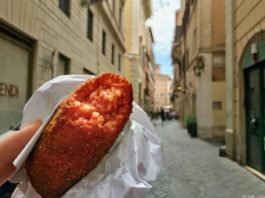Un supplì vicino a via dei Condotti, proprio dove apparve per la prima volta in un menù, nel 1874