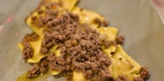 Tortelli di patate al ragù bianco di Chianina, Ristorante Tortello Divino, Arezzo