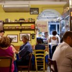 L’interno della trattoria Enzo al 29, Trastevere, Roma