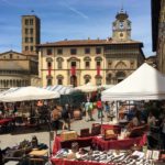 Piazza Grande durante la Fiera Antiquaria, Arezzo