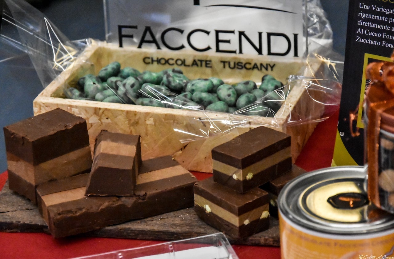 Cremini al cioccolato di Francesco Faccendi dall'area degustazione di Cibiamoci Festival 2018