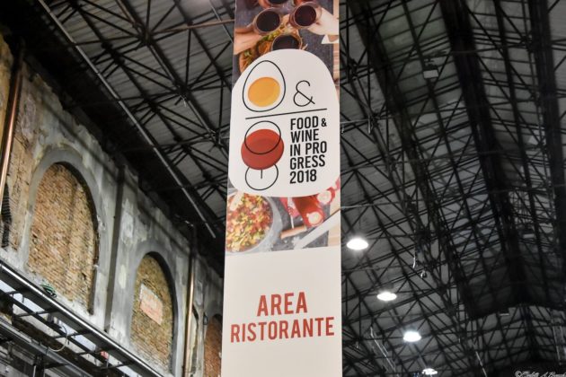 L'area ristorante curata dai cuochi di URC, Food&Wine in Progress 2018