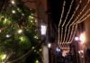 Via Roma a Terni, illuminata dalle luminarie natalizie