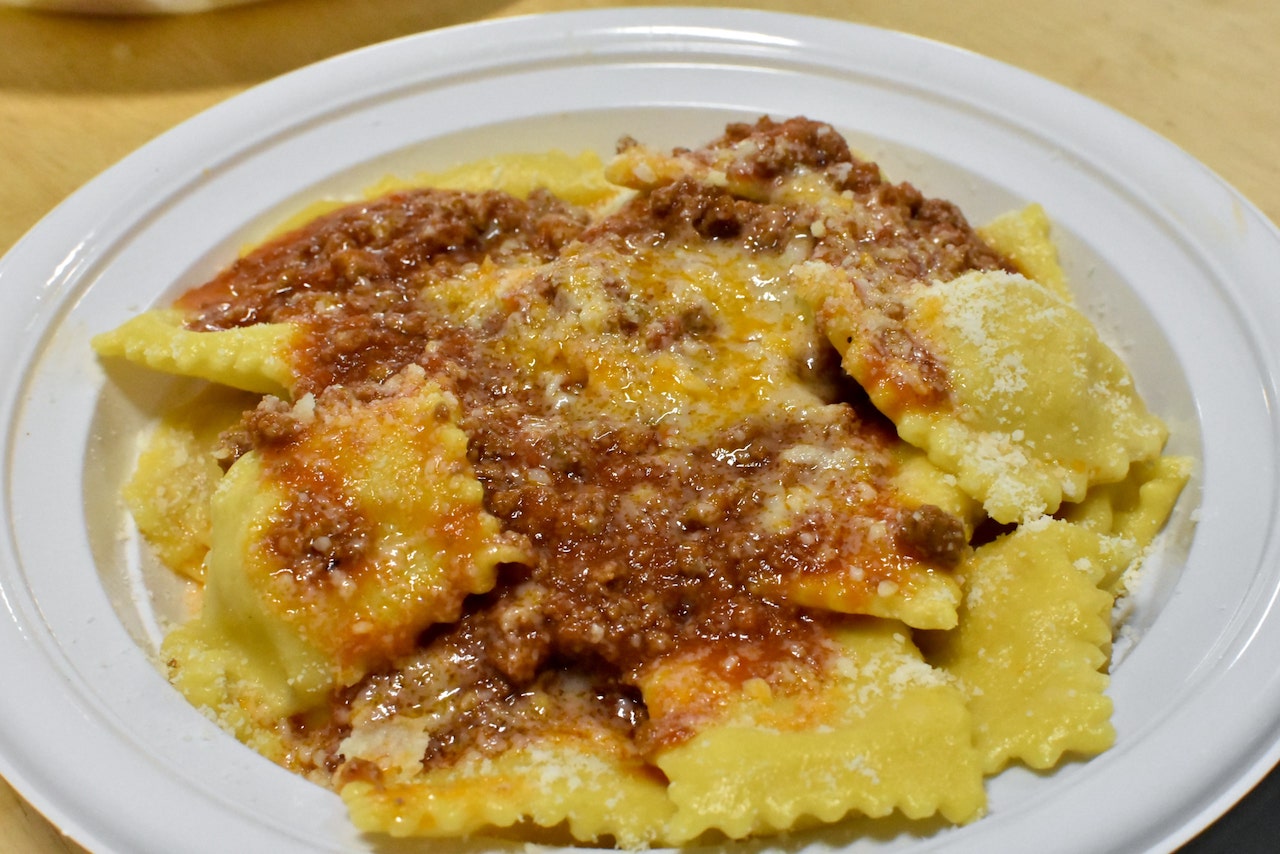 Festa di Santa Cristina Papiano, Tortelli di patate al sugo