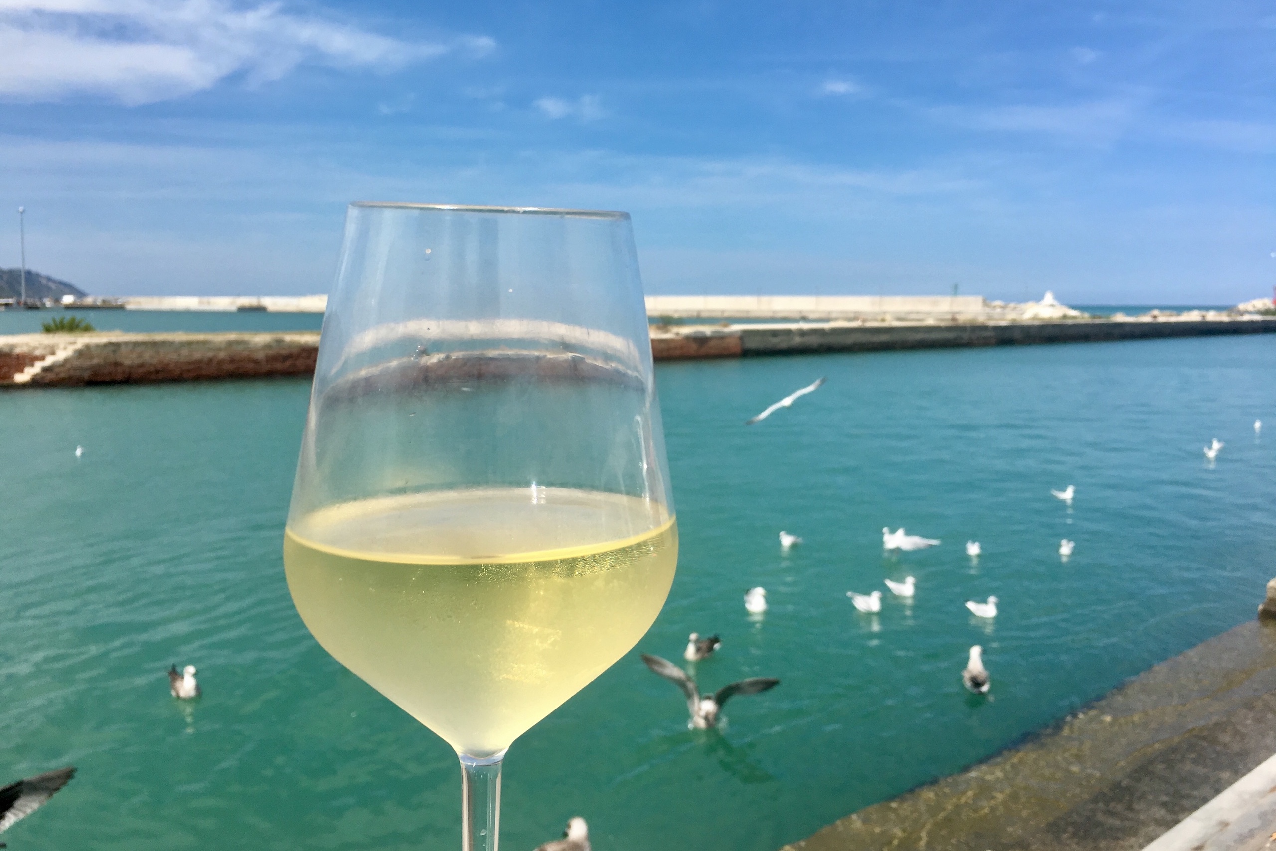 Un calice di vino bianco per brindare a tutta questa bellezza: prosit!