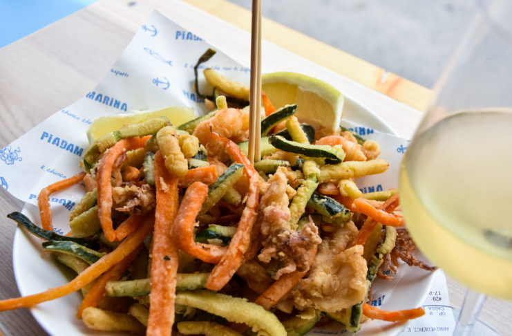 Frittura di Pesce, Piadamarina, porto di Pesaro