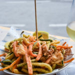 Frittura di Pesce e vino bianco, Piadamarina, porto di Pesaro