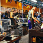 Campionato mondiale di forgiatura, Piazza Mazzini, Stia